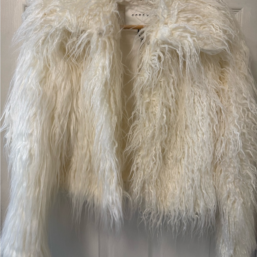 Blank NYC White Teddy Jacket